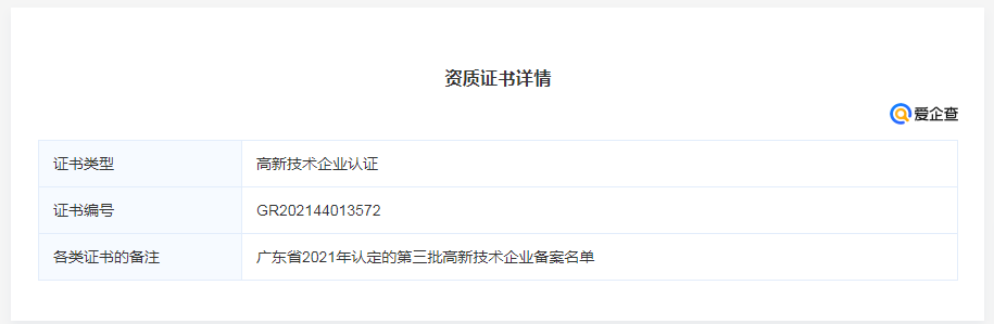 智新电子荣获“高新科技企业认定”证书 智新电子荣获“高新科技企业认定”证书